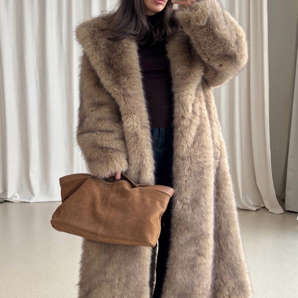 Elegant Tan Teddy Jacket